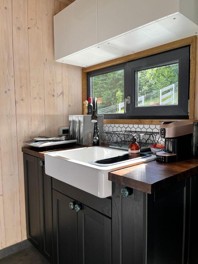 Вилла Bramble Tiny House Зэрнешти Экстерьер фото